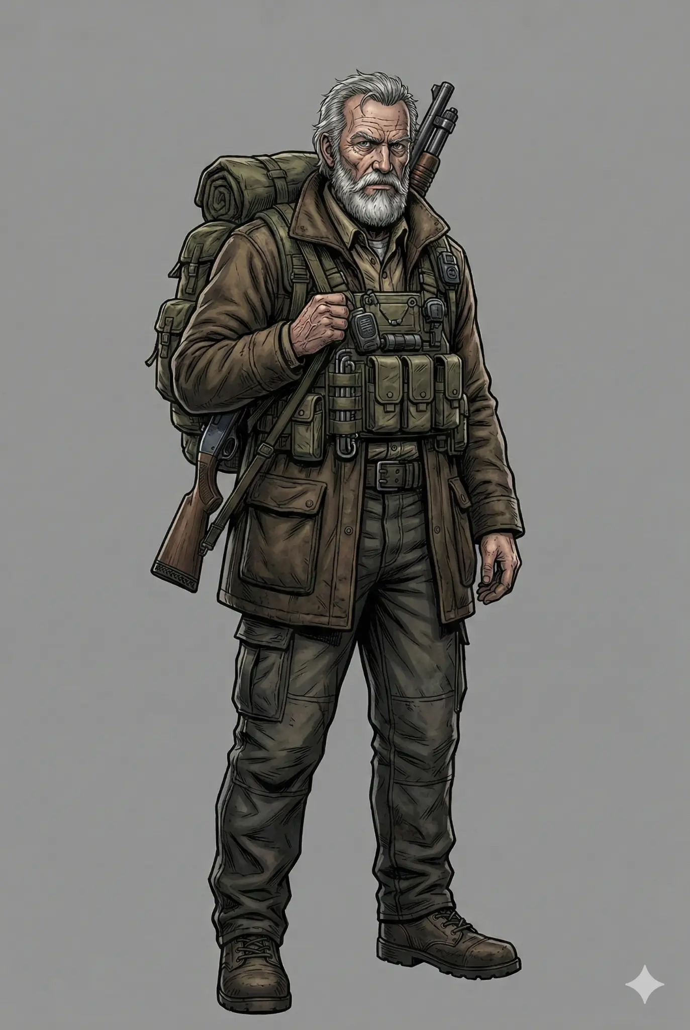 Ilustración de Nicanor 'El Tata' Orellana
