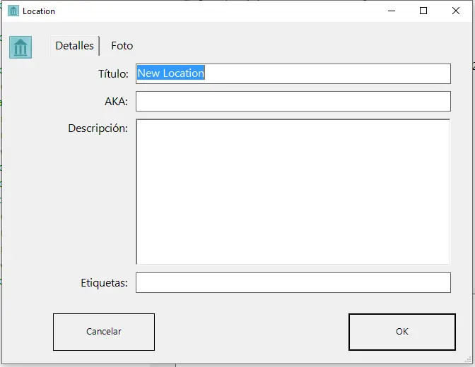 Ficha de Locación